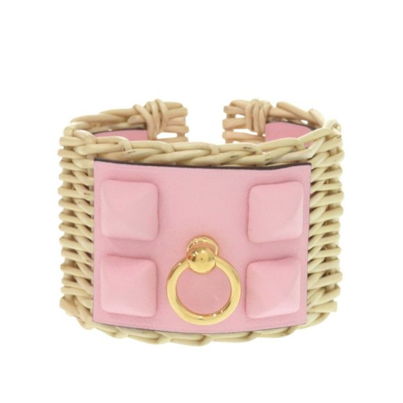 Unused Hermès Medor Picnic Swift Leather Rose Sakura Bracelet (2024) Pink 1051HE - Picture 1 of 7